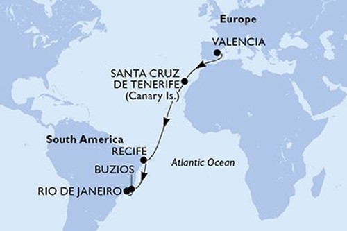 Cruise itinerary