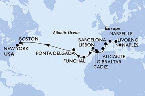 Cruise itinerary