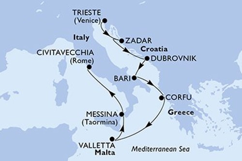 Cruise itinerary