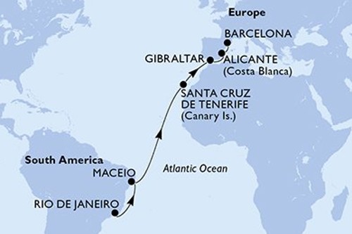 Cruise itinerary