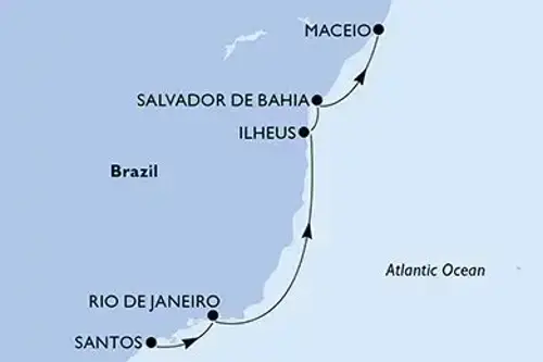 Маршрут круиза