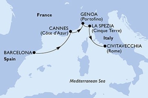 Cruise itinerary