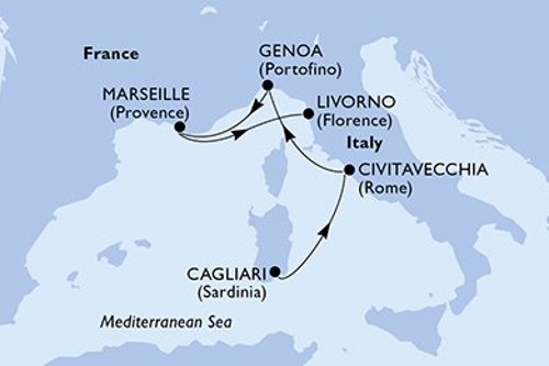 Cruise itinerary