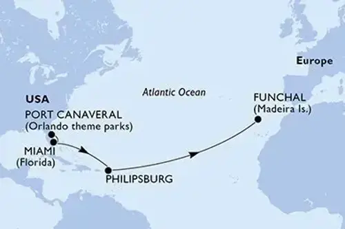 Cruise itinerary