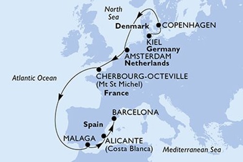 Cruise itinerary