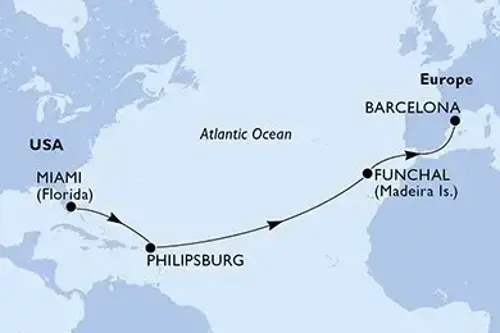 Cruise itinerary