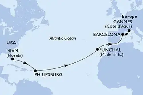Cruise itinerary