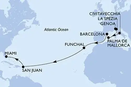 Cruise itinerary