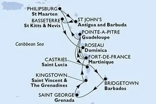 Cruise itinerary