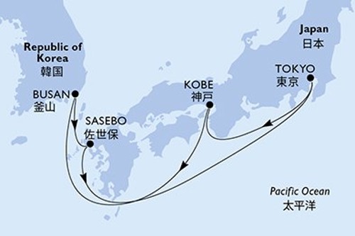 Cruise itinerary