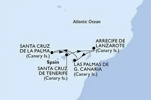 Cruise itinerary