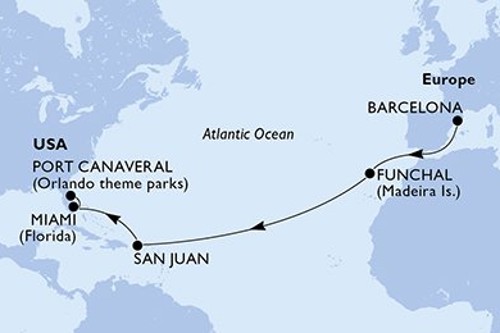 Cruise itinerary