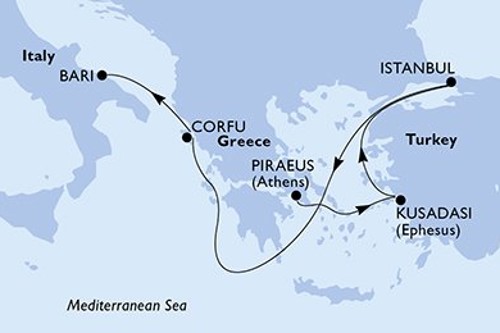 Cruise itinerary