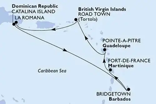 Cruise itinerary