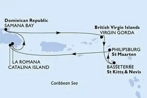 Cruise itinerary