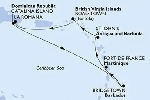 Cruise itinerary