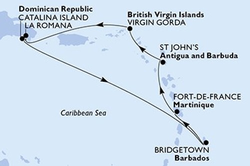 Cruise itinerary
