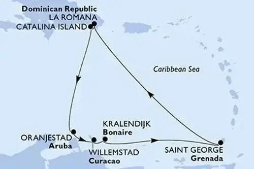 Cruise itinerary