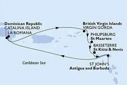 Cruise itinerary