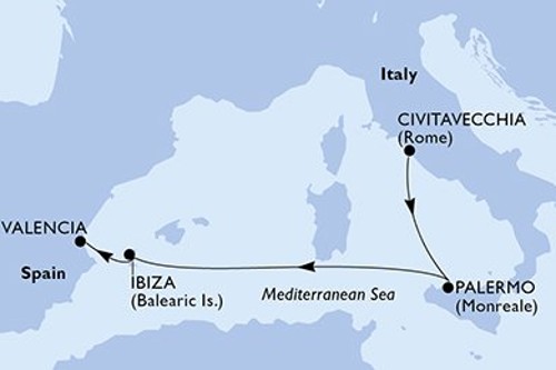 Cruise itinerary