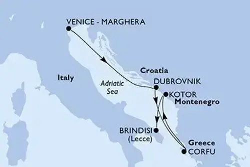 Cruise itinerary