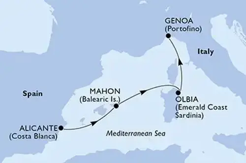 Cruise itinerary