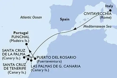 Cruise itinerary