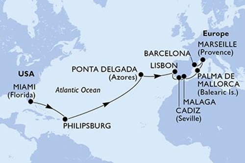 Cruise itinerary