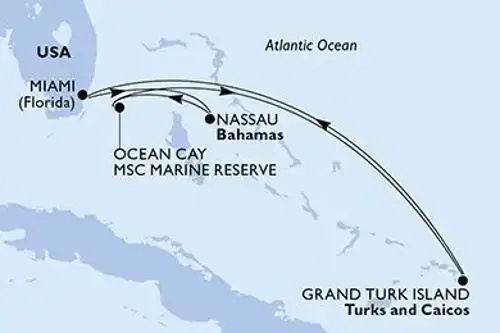 Cruise itinerary