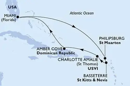 Cruise itinerary