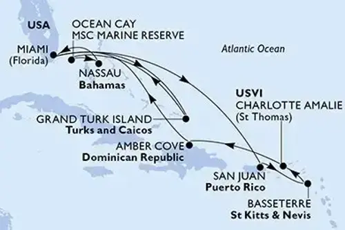 Cruise itinerary