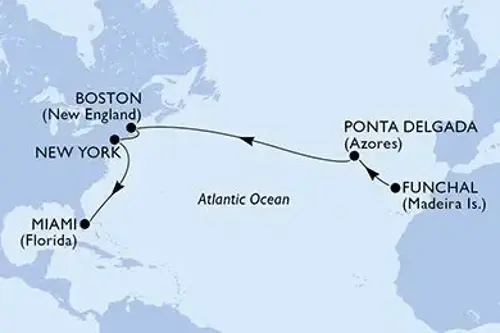 Cruise itinerary