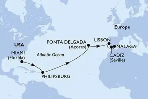 Cruise itinerary