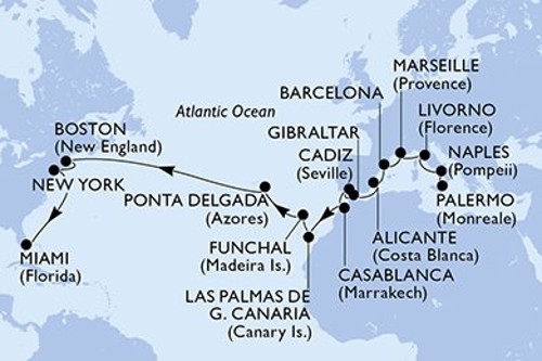 Cruise itinerary