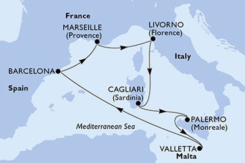 Cruise itinerary