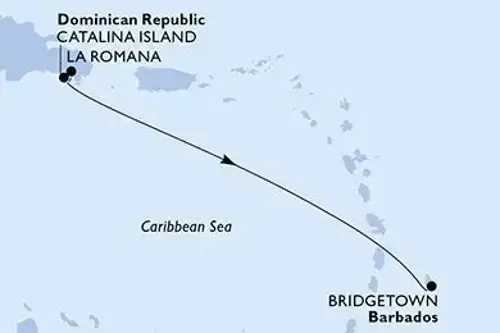 Cruise itinerary