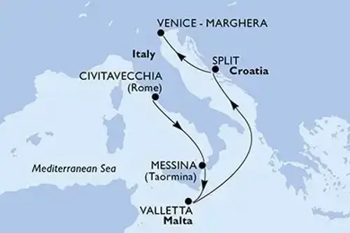 Cruise itinerary