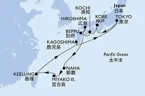 Cruise itinerary