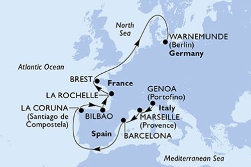 Cruise itinerary