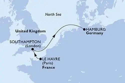 Cruise itinerary
