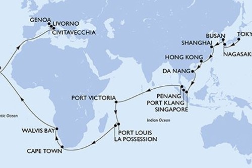 Cruise itinerary