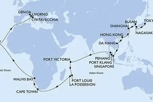 Cruise itinerary