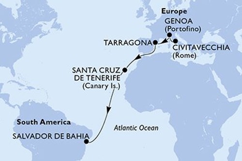 Маршрут круиза