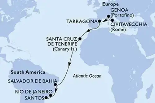 Cruise itinerary