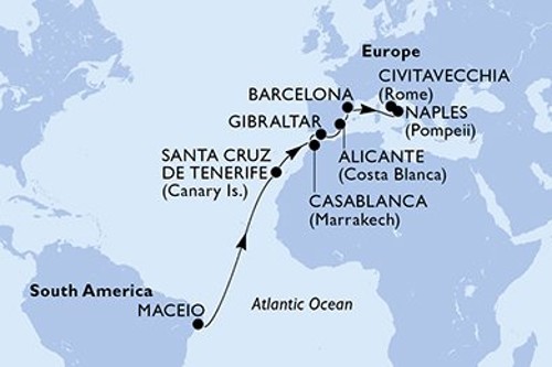 Cruise itinerary