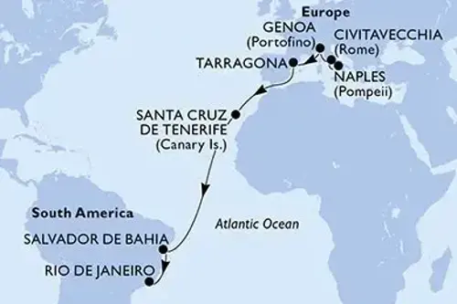 Маршрут круиза