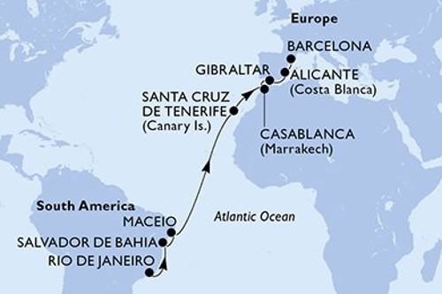 Cruise itinerary