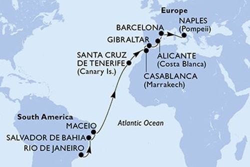 Cruise itinerary