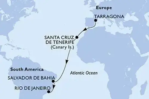 Cruise itinerary
