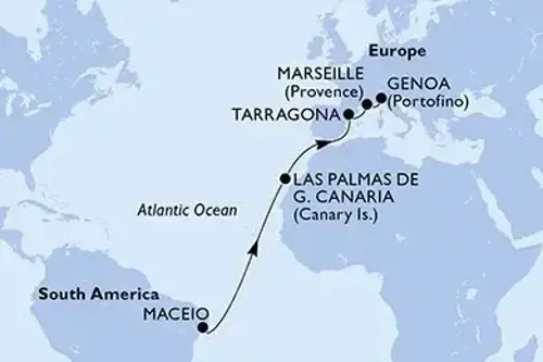 Cruise itinerary